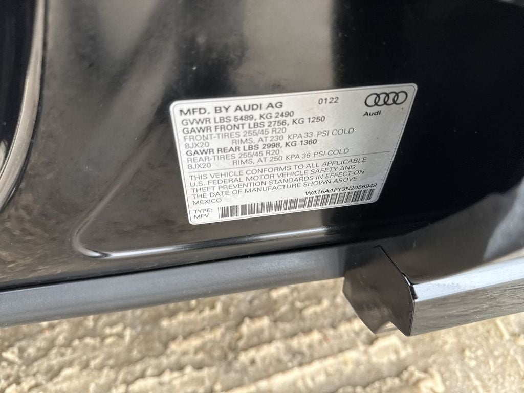 2022 Audi Q5 Sportback S line Prestige