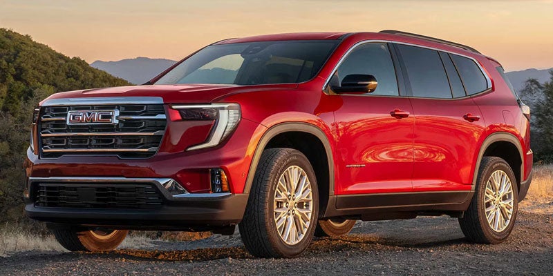Red 2026 GMC Acadia at Lake GMC